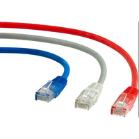 Staples Cat5e 7' Networking Cables, Red/Grey/Blue, 3 Pack-Connect two network devices for high speed Internet access