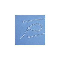 Accuform Signs Beaded Nylon Ties - 100 Pack-Style - Hole with Wire