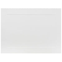 JAM Paper Blank Note Cards, White with Panel Border, A6 size, 4.63 x 6.25, 200 Pack (1751001g)-White