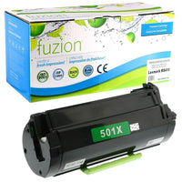 fuzion Lexmark 501X (50F1X00) Compatible Toner Cartridge - High Yield - Black-Ink Colour: Black