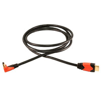 Electronic Master 12' Male to 90 Degrees Male HDMI Cable (Blister Packaging), 3.1" x 5.5" x 7.1", Black-Full HD 1080p and beyond