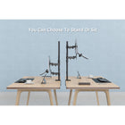 SHOPPINGALL Extra Tall Fully Adjustable Dual Monitor and Laptop Mount Stand with 31.5 inch Stand-up Pole for Laptop up to 17" Monitors up to 32" - SA-LH09L-Black-[STRAIGHTFORWARD INSTALLATION] All necessary tools are included for an easy setup. Reach out to our 24/7 customer service via the email and toll-free number provided on the package and user manual, whenever assistance is needed.