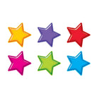 Trend Enterprises 5-1/2" Classic Accents Variety Pack Gumdrop Stars, 108 Pack (T-10968)-Size: 5 1/2"(H)