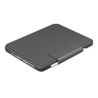 Logitech Slim Folio ProBacklit Bluetooth Keyboard Case for iPad Pro 12.9-inch (3rd and 4th generation) - Graphite-Charge Apple Pencil (2nd generaion) with the case on. Store Apple Pencil inside keyboard case and use the magnetic latch to keep it closed and secured in transit
