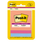 Post-it Super Sticky Notes - 3" x 3" - Summer Joy Collection - 135 sheets - 3 Pack-Post-it Super Sticky Notes have 2X the sticking power