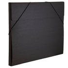 JAM Paper Kraft Chipboard Portfolio, Elastic Closure, Jumbo, 14.5 x 19.5 x 0.5, Black Kraft, 2 Pack (6103 202g)-Material: Chipboard