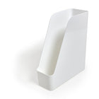 TRU RED Plastic Magazine File - White - 2 Pack-Measures 11.7"H x 10.47"W x 4.28"L
