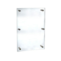 Azar Displays Acrylic Standoff Sign Holder, 24" x 36" (105536)-Sign holder