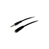 StarTech Muhsmf2M Trrs Headset Extension Cable, Black-90% spiral wrapped connector provides shielding against EMI and RFI interference