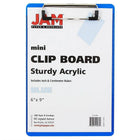 JAM Paper Plastic Clipboards, Small, 6" x 9", Blue, 2 Pack (331CPMbug)-Blue