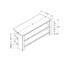 Monarch Specialties 2554 Tv Stand - 42"L/Cherry Corner-Accomodates up to a 42" TV