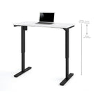 Bestar 24" x 48" Electric Height Adjustable Table, White, (65857-17)-The mechanism meets or exceeds ANSI/BIFMA performance standards.