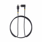 StarTech USB-C to Angled USB-C 60W Charging Cable - 6ft - Black-Compatible with USB Type-C devices, including, iPad Pro/iPad/Mini, Samsung Galaxy S20/S20 Plus/S21/S21 Plus/S22/S22 Plus, One Plus, Google Pixel 6/Pro/6a
