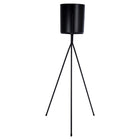 Truu Design Floor Planter with Stand, 12 x 32-inch, Black-Measurement: The overall planter measures 12”L x 14"W x 32”H in dimensions