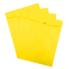 JAM Paper 10 x 13 Open End Catalog Envelopes with Clasp Closure, Brite Hue Yellow Recycled, 100 Pack (900906710)-Opening: open end