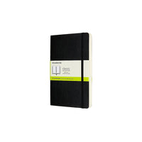 Moleskine Classic Expanded Notebook, Large, Plain, Black, Soft Cover (QP618EXP)-400 pages, 7.5" x 9.75" Ivory coloured paper