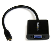 StarTech Micro HDMI to VGA Adapter Converter for Smartphones/Ultra book/Tablet1920 x 1080-Simple plug and play adapter, for a quick and hassle-free setup
