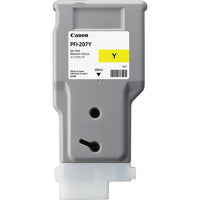 Canon PFI 207 Yellow Ink Cartrdige, Standard Yield (8792B001)-Yellow ink tank