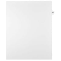 Mark Maker Legal Exhibit Index Tab White Single Tabs, 1/15th Cut, Letter Size, No Holes, Number 93, 25 Pack-White Single Tabs, 1/15th Cut
