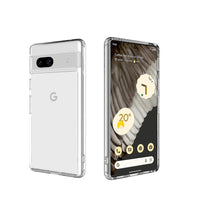 General Supply Goods + Co Wireless Charging Compatible Hybrid Case for Google Pixel 7a - Clear-Compatible with Samsung Galaxy A54