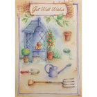 Rosedale 5-1/2" x 8" Masculine Get Well Greeting Cards And Envelopes, 12 Pack (17257)-Printed on premium uncoated card stock