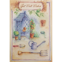 Rosedale 5-1/2" x 8" Masculine Get Well Greeting Cards And Envelopes, 12 Pack (17257)-Printed on premium uncoated card stock