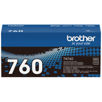 Brother TN760 Black Toner Cartridge, High Yield-High-yield toner cartridge yields up to 3000 pages