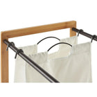 TRINITY 3-Bag Laundry Station with Wheels, Bronze (TBFPBR-2101C)-3 Bronze side shelves: 14 W x 17 D x .75 H