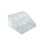 Azar Displays 3-Tier Counter, 9- Compartment Counter Step Display: 12"W x 11.75"D x 7.13"H (326039)-Counter top displays