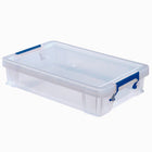 Bankers Box Plastic Storage Box Bonus Pack (1 x 18.5L + 2 x 5.5L + 1 x 10L & organizer tray)-Keep your contents dust and moisture free, clip-lock clamps securely lock the lid tightly in place