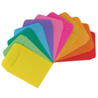 Hygloss Bright Library Pockets, Assorted Colours (HYG15631)-Assorted colours