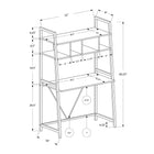 Monarch Specialties 7163 32" Computer Desk - White Top/White Metal-Easy to assemble with full illustrated instructions and all hardware included, ready to create a modern and functional workspace.