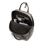 Bugatti Contrast Collection - Backpack - Grey-Made of Pebble Grain Vegan Leather