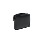 Champs Multicard-Multiwing Zip-Around Wallet -  Black-Double bill compartment with Zipper