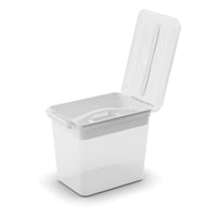 Curver Latchmate+ - Clear - 26 qt.-Clear/White, Plastic