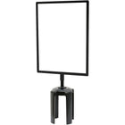 SCN Industrial Tensabarrier Sign Frame With Adapter-Description - Sign Frame & Adapter 7 "W x 11 "H