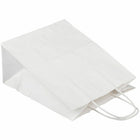Jam Paper Solid Gift Bags - Medium - 8 1/4" x 10" x 5" - White Kraft - 100 Pack-Our giftbags are made from colored Kraft material that give your presents a rustic look