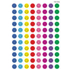 Teacher Created Resources Mini Stickers, Happy Faces, 6336 Pack (TCR1236)-Size: 3/8"(Dia)