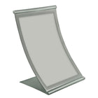Azar Displays 14" x 8.5" Curved Counter Metal Sign Holder (300882)-Curved metal frames for counter-top combine style with functionality
