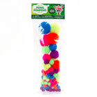 Horizon Group USA Neon Poms - 100 Pack-Make your crafts stand out with 100 neon poms in assorted sizes.