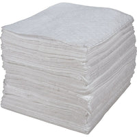 Zenith Safety Bonded Sorbent Pads, Oil Only, Light, 15" L x 17" W, 200 Pack-100% bonded polypropylene fibre