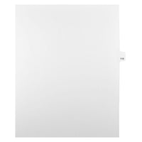 Mark Maker Legal Exhibit Index Tab White Single Tabs, 1/25th Cut, Letter Size, No Holes, Number 110, 25 Pack-White Single Tabs, 1/25th Cut