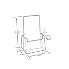 Azar Displays Counter Trifold Brochure Holder, 25 Pack (252012)-Dimensions: 7-1/4"H x 4-1/8"W x 2-3/4"D