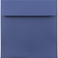 JAM Paper 7.5" x 7.5" Square Envelopes, Presidential Blue, 1000 Pack (263913007b)-Square invitation envelope