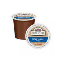 Grove Square Salted Caramel Hot Chocolate, 24 Pack-The irresistible Salted Caramel offers a hot treat with its rich and full intense flavours. It's ready in no time to delight the taste buds and tantalize with its rich aroma. You can enjoy this decadent treat any time, whether you are sharing the flavour with someone special or savouring it on your own. Enjoy!