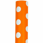 JAM Paper Gift Wrap - Polka Dot Wrapping Paper - 25 sq. ft. - Orange with White Polka Dots-Size: 25 Square Feet per Roll
