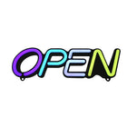 Royal Sovereign Multicolor LED Open sign - English -On/off and 3 selectable continuous flash speed settings