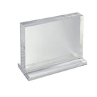 Azar Vertical Acrylic Block On Acrylic Base, 11" x 8.5" (104522)-Sign Holder