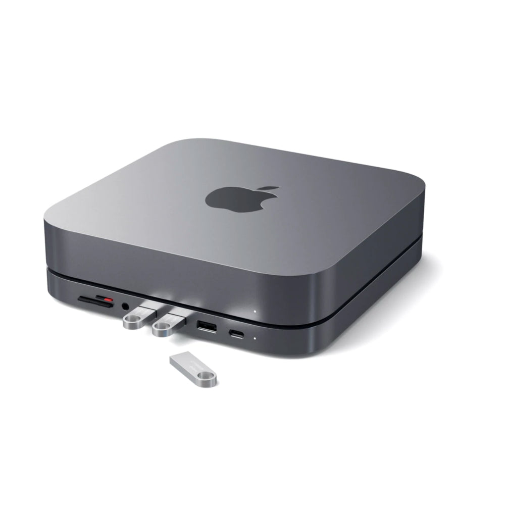 Satechi Aluminum Stand Hub for Mac Mini - Space Grey | staples.ca