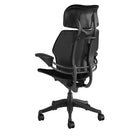 Humanscale Freedom Headrest Task Chair - Black-Body-friendly armrests move up and down together, staying with the user during recline for continuous comfort and support. Unlike other chair designs, Freedom's armrests are attached to the back of the chair to ensure synchronous use